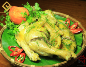 GÀ HẤP LÁ CHANH