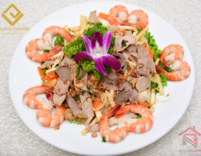 GỎI CỦ HỦ DỪA TÔM THỊT
